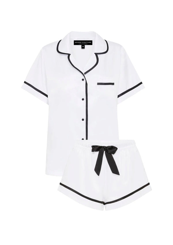 White Short Pyjama Set